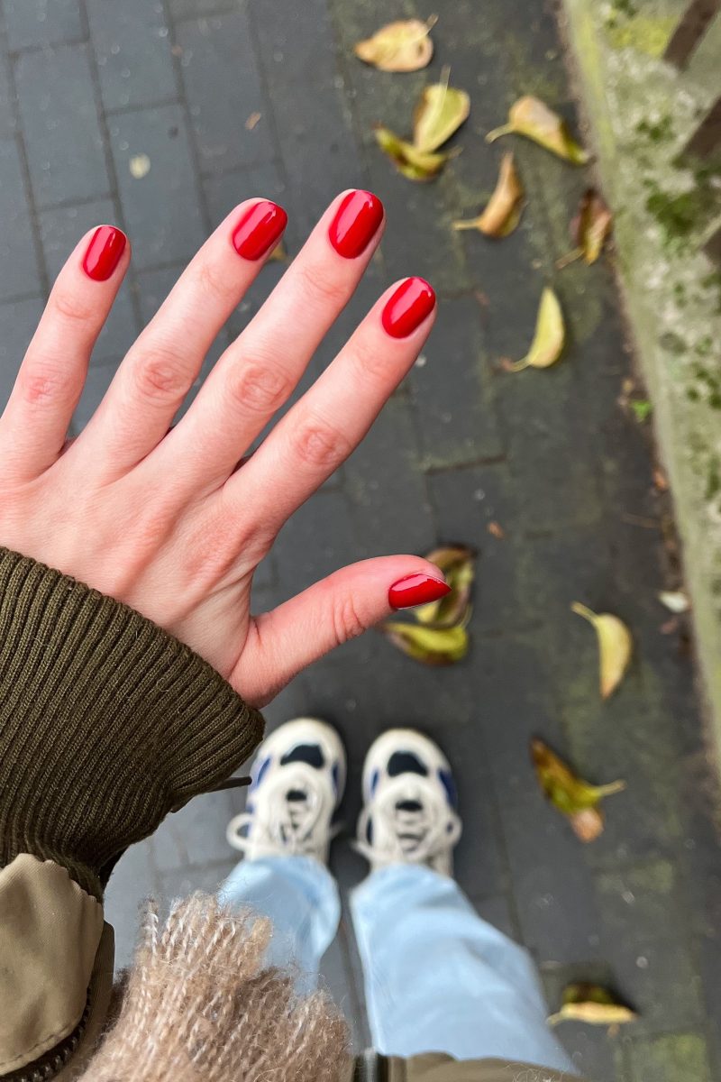 short fall sets nails, minimal nail ideas, almond 2026 design