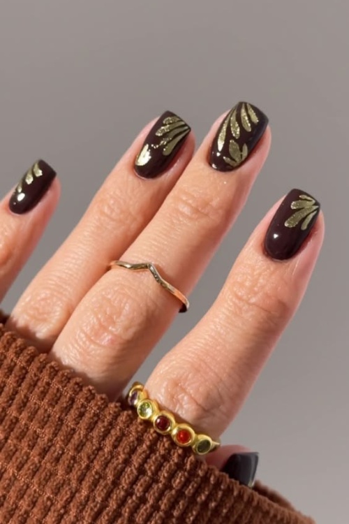 short nails design fall, minimal gel nails, minimal art nails
