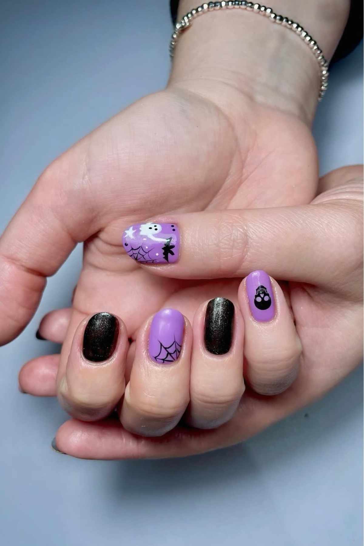 Halloween nail ideas simple with black nail designs halloween