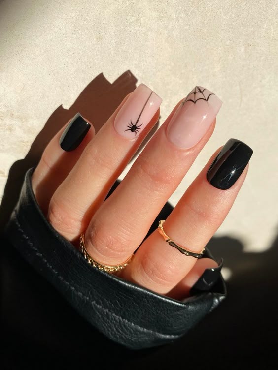 Fall nail designs with fall nails pumpkin design