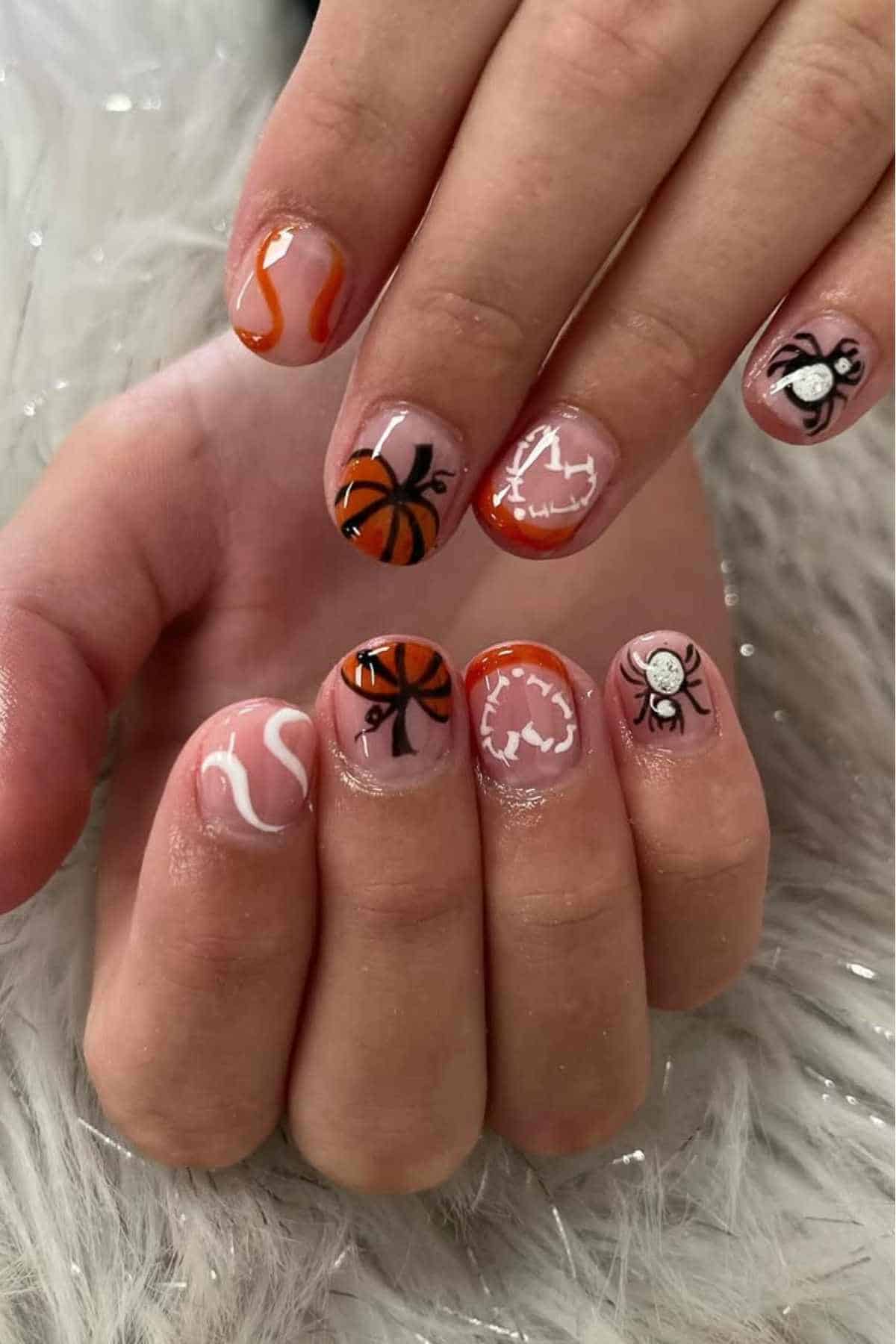 Halloween nails inspiration with halloween nail inspo easy