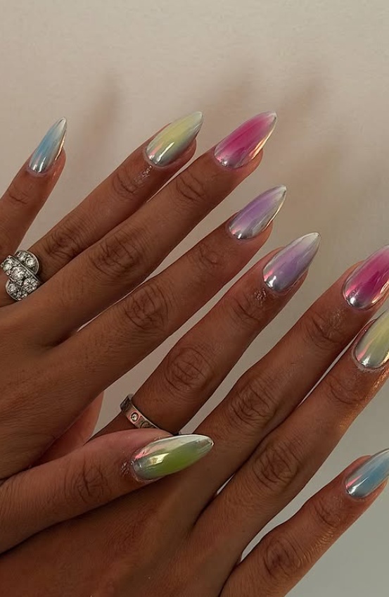 Super short nail designs with short orange nail designs, summer nails 2026, biab, and simple style.