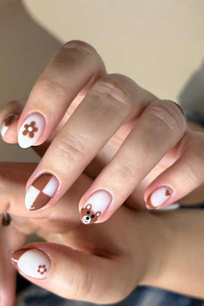 simple fall nails inspiration look 1