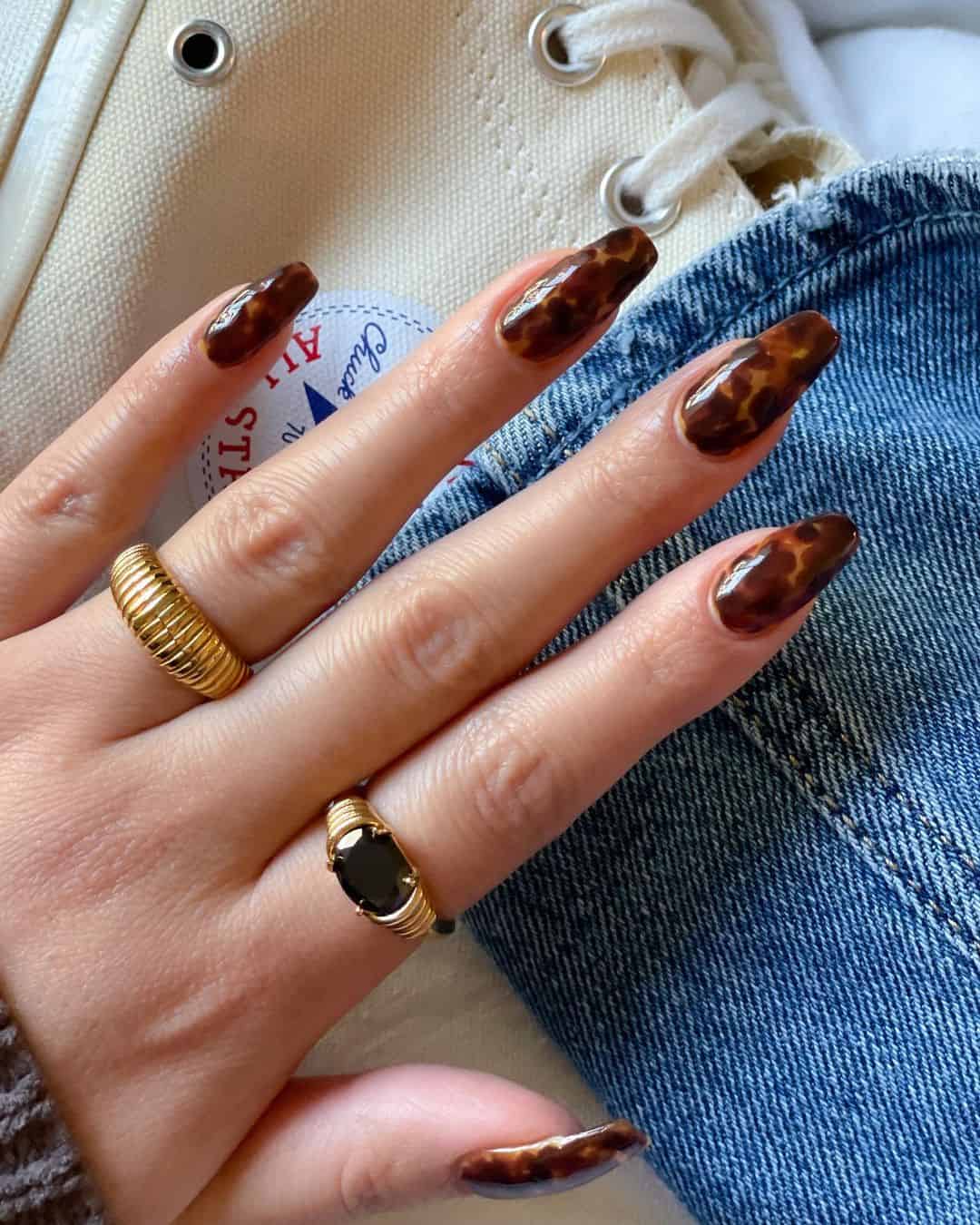 cute nails for fall simple, easy fall nail designs, square