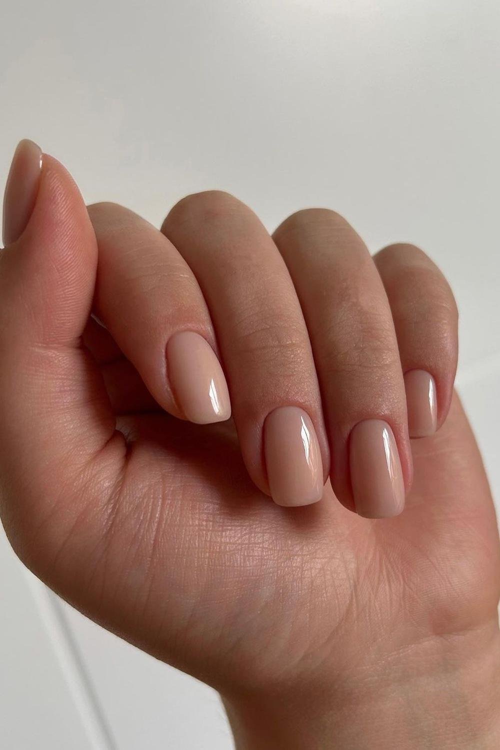 simple fall gel nails, harvest nails, easy