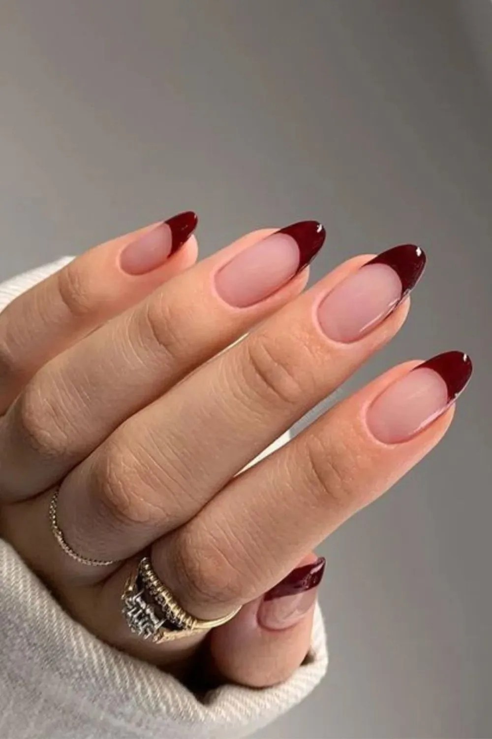 simple fall dip nails, basic fall nail ideas, gel