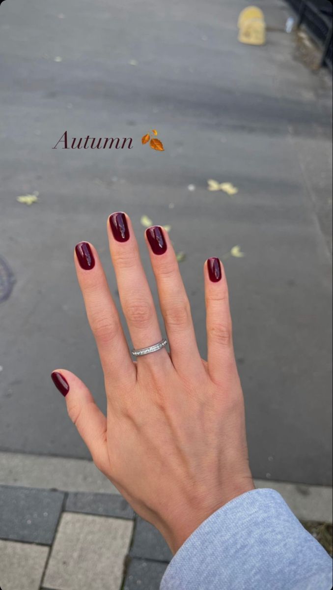 fall season nails square, october nail inspo