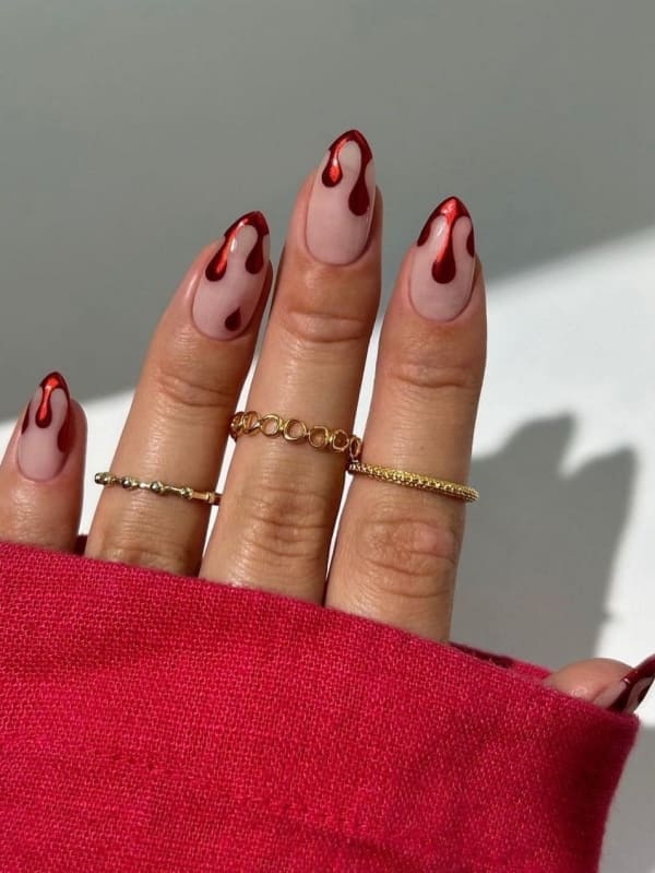 Simple halloween nails almond with halloween nail art ideas