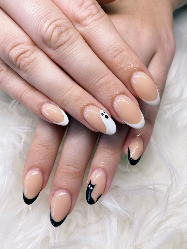 Cute halloween nail designs with simple spooky nails