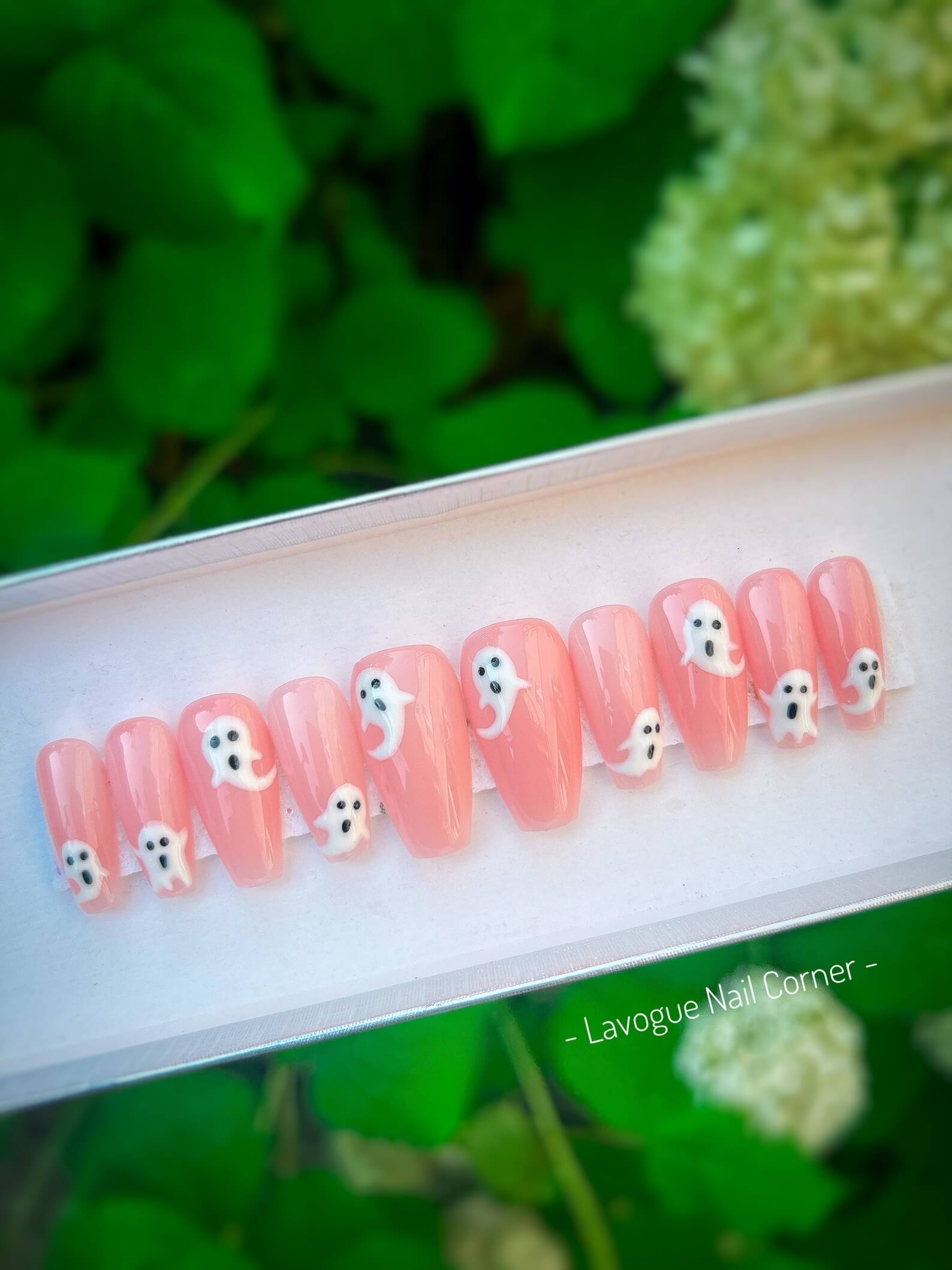 Simple nail designs with pumpkin face nails