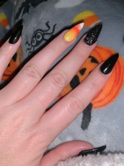 Halloween nails square short and easy