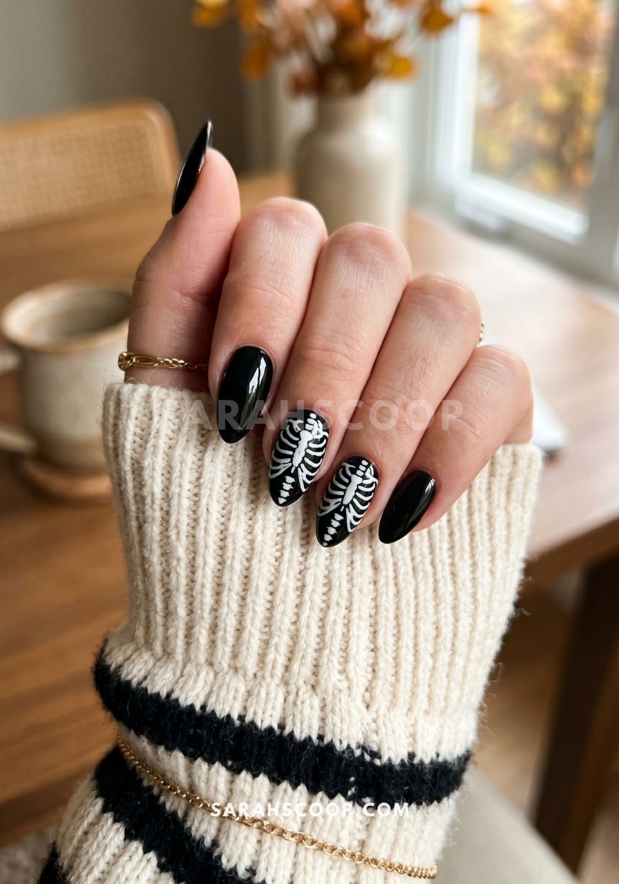Simple halloween nail designs with classy style