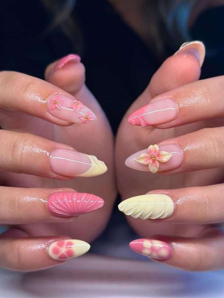 Simple spring nails with fall autumn tones, classy summer nails, and short nail looks for beach vacation and christmas winter.