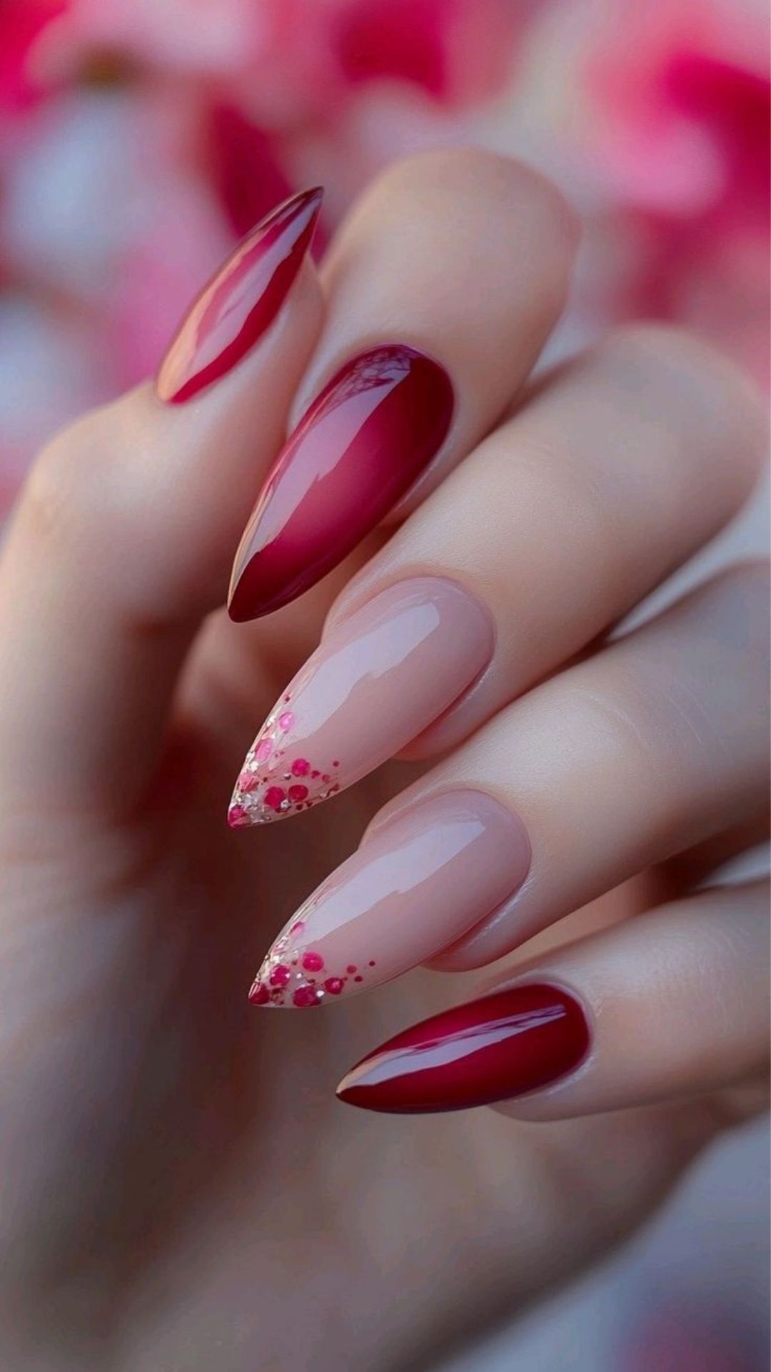 Baddie stiletto nails, blue stiletto nails design, pink stellio nails, red acrylic nails stiletto, yellow, spring
