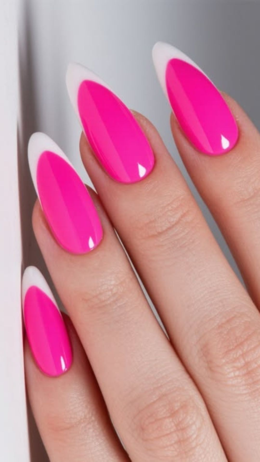 Blue stiletto nails, gel x stiletto nails, birthday stiletto nails, pink, baby pink