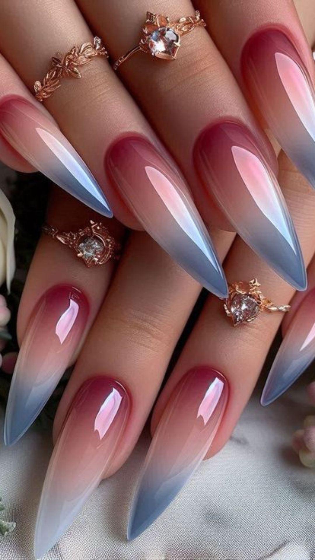 Cherry red stiletto nails, stiletto nails black women, square acrylic nails, nude, pink acrylic