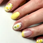 yellow nails inspiration look 1