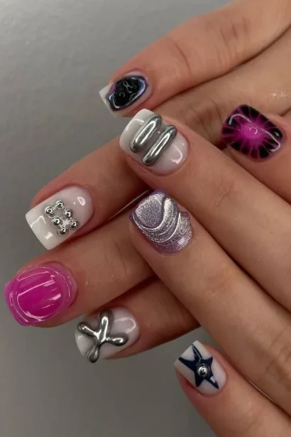 Y2K Nails inspiration look 1