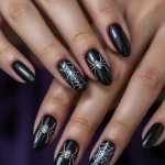 Black Nail Designs inspiration look 1