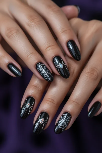 Black Nail Designs inspiration look 1