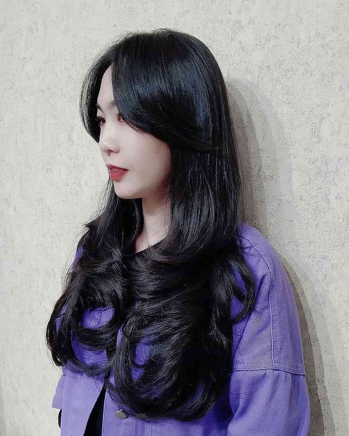 Layered waves with soft finish for Black women