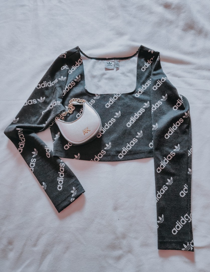 Black logo top with mini bag