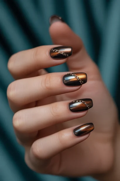 Dark Fall Nails inspiration look 1