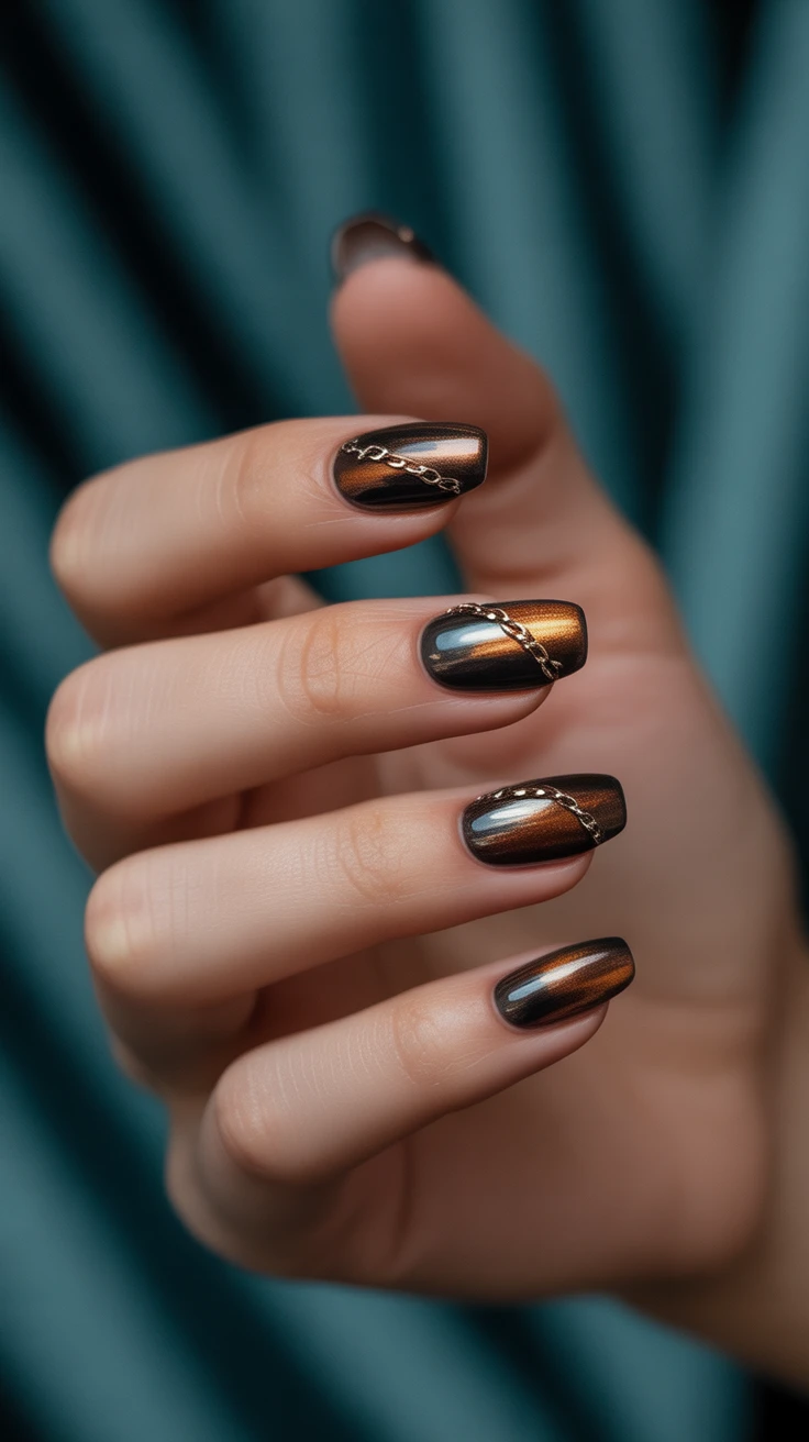 Dark Fall Nails inspiration look 1