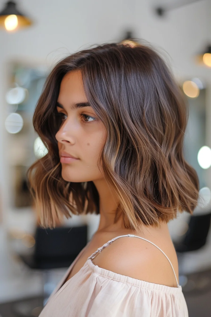 Ash brown bob for a chic look