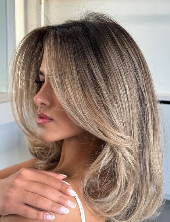 Ash blonde bob with soft texture
