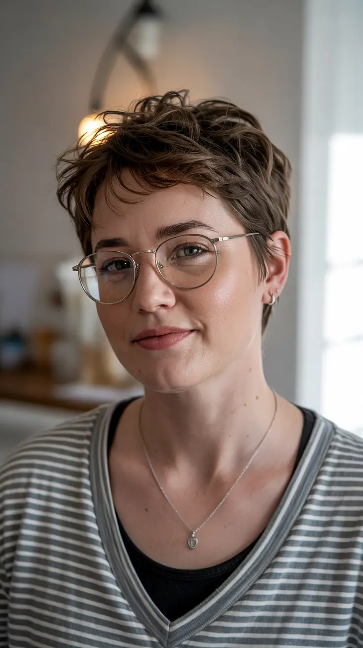 Casual pixie with tousled texture for relaxed style