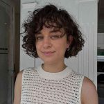 Hairstyles For Short Curly Hair inspiration look 1