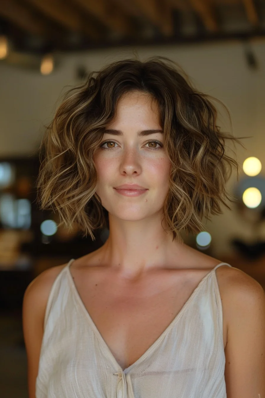 Effortless textured bob for natural movement