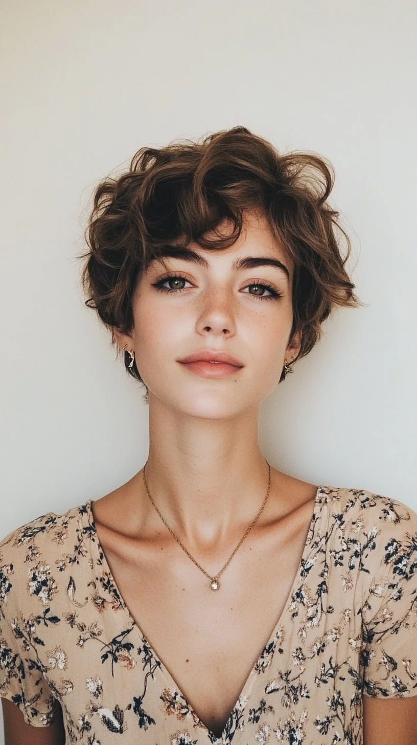 Soft curls with side part for elegant flow