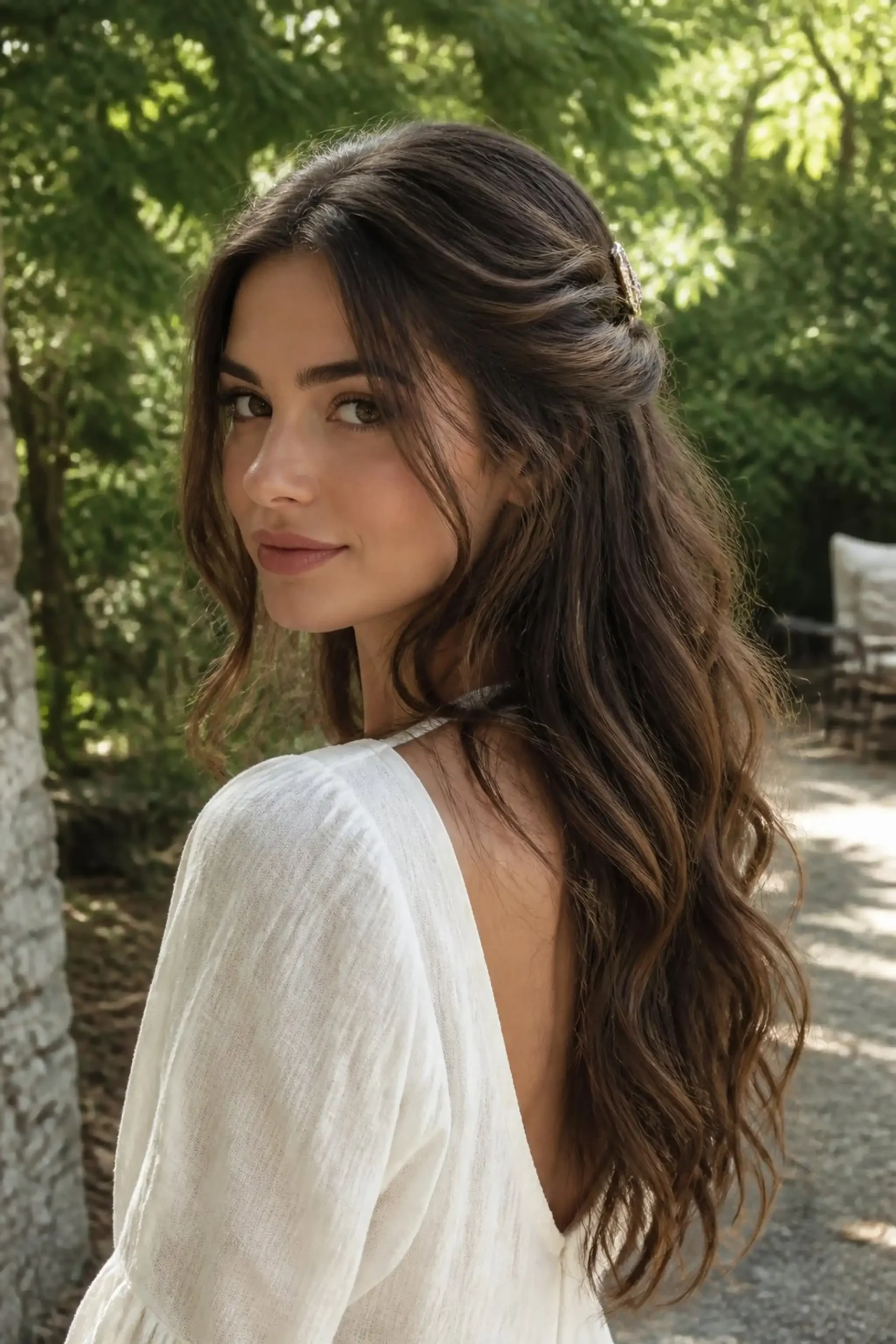 Half-up waves with soft twists