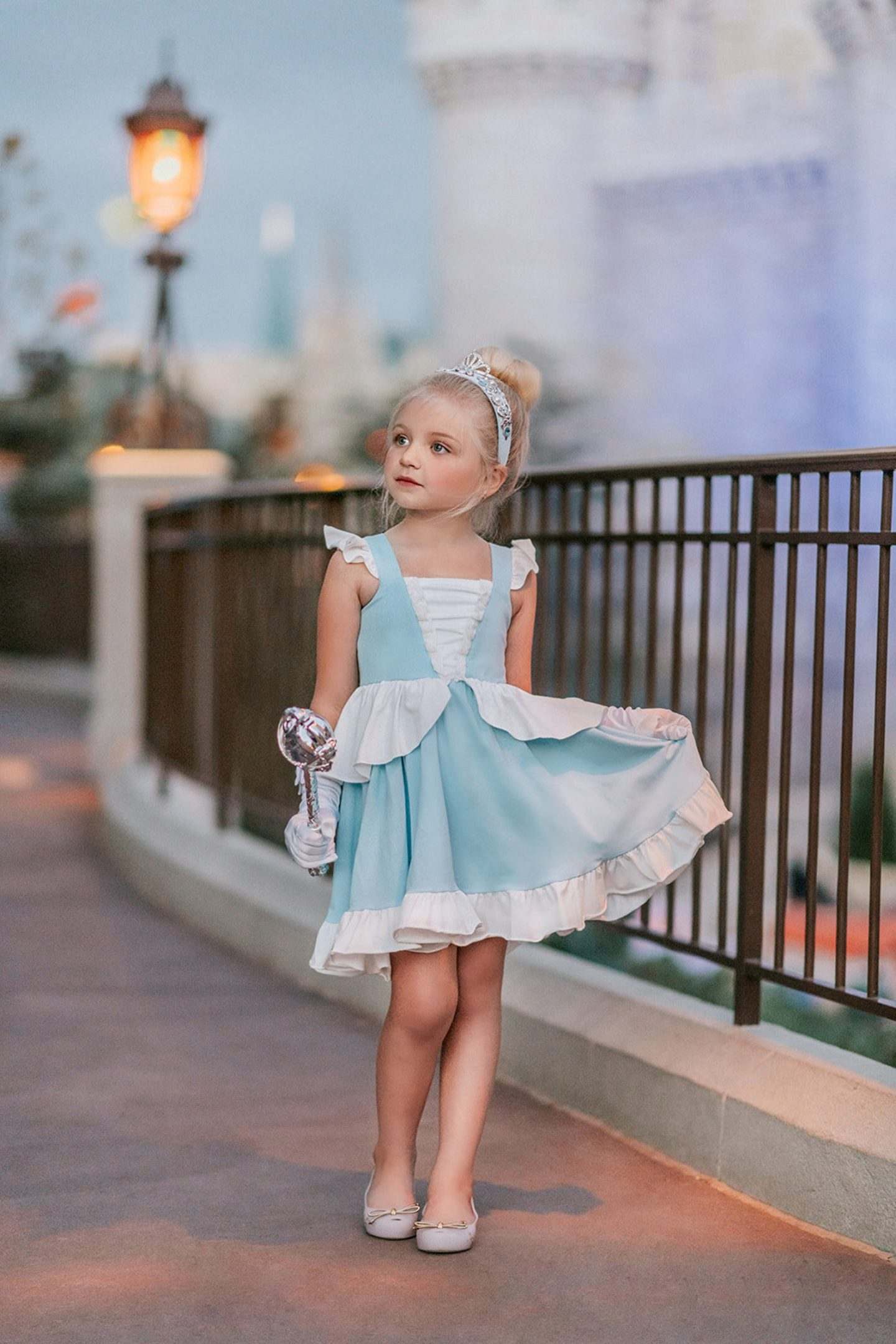 Cinderella costume, blue dress and tiara