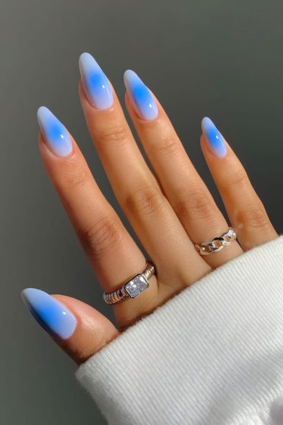 Light Blue Nails inspiration look 1