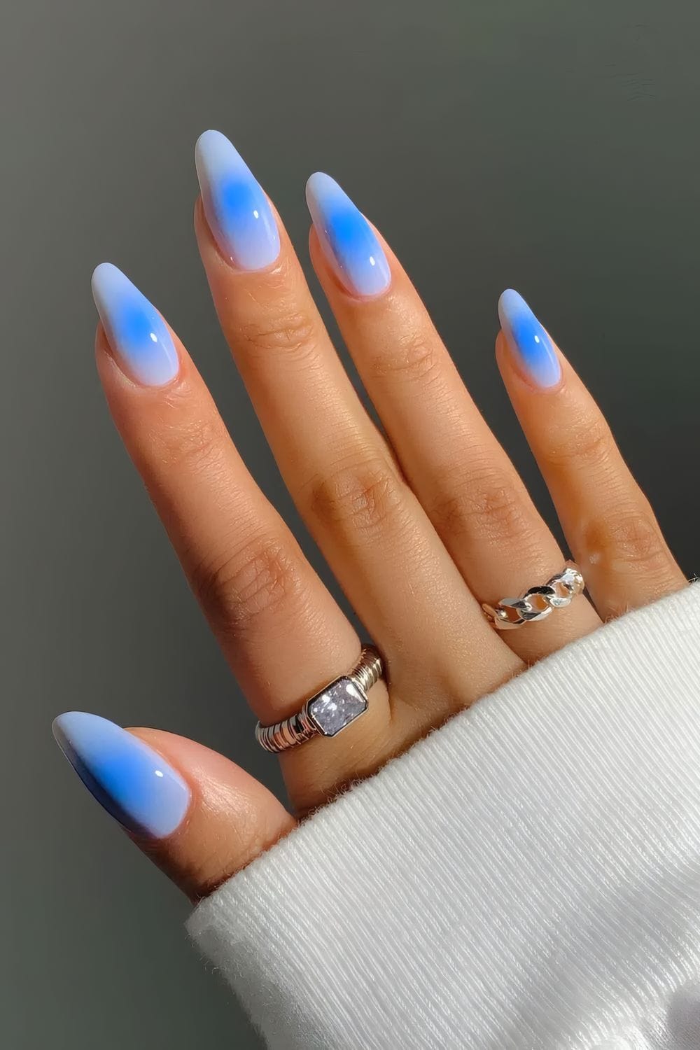 Light Blue Nails inspiration look 1