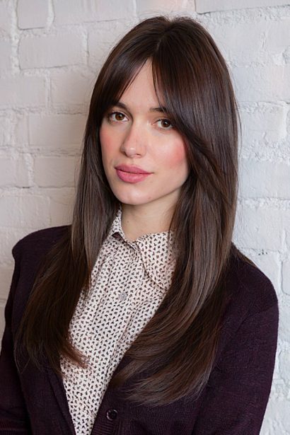 Long Bangs inspiration look 1