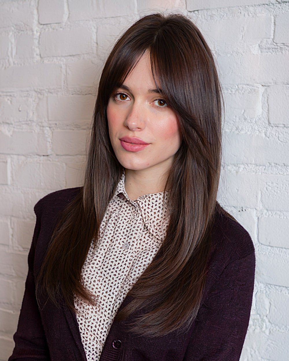 Long Bangs inspiration look 1