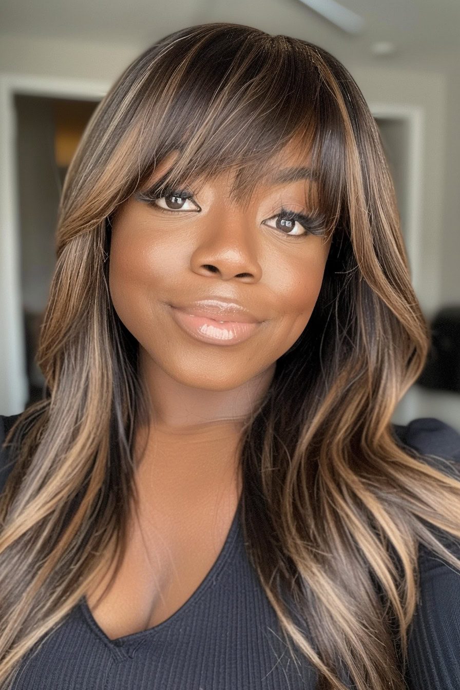 Dynamic waves with face-framing highlights