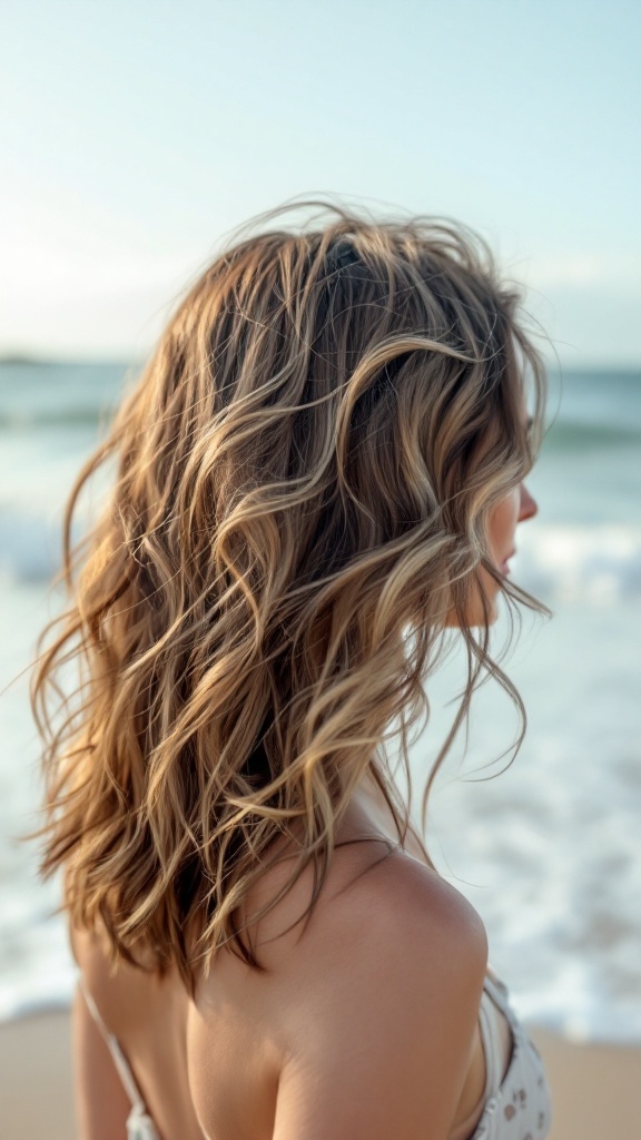 Beachy waves with sunlit highlights