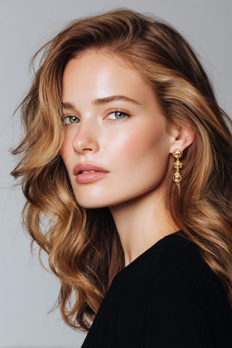 Soft waves with subtle highlights for a natural look