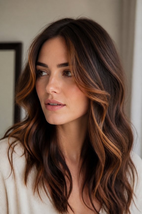 Chestnut waves with subtle highlights