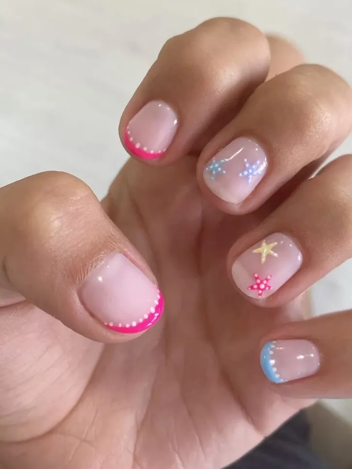 Pastel dots with playful charm.