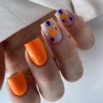 Orange Nails inspiration look 1