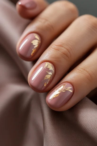 Pink Fall Nails inspiration look 1