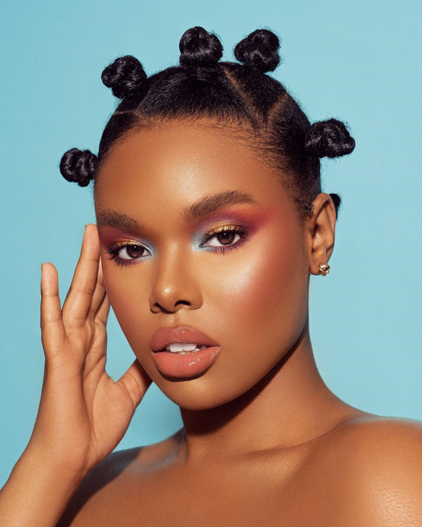 Bantu knots for short natural hair