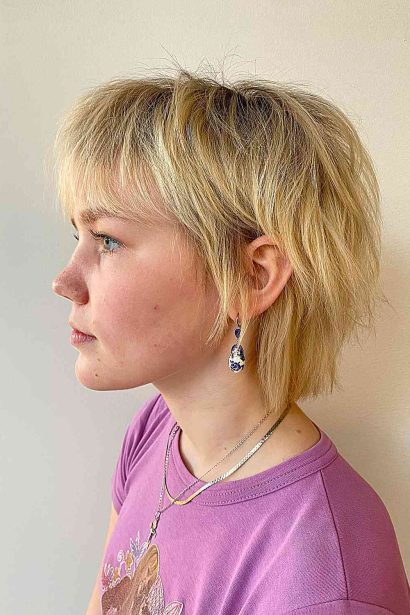 Short Bangs inspiration look 1