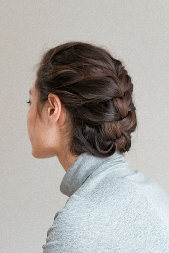 Simple French braid with a neat finish